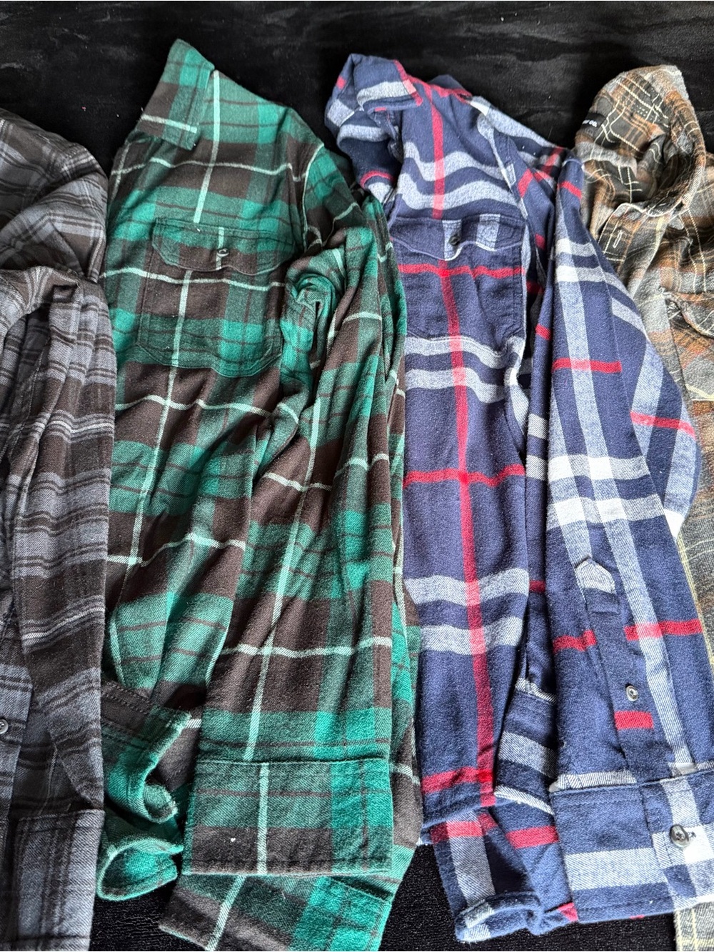 Men's Green Plaid Flannel Shirt bundle - Classic Casual